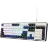 imageRedragon K745 PRO Wireless Gasket RGB Gaming Keyboard 108 Keys Mechanical Keyboard wExtra 4 Hotkeys HotSwap SouthFacing LED Socket 5Layer Noise Dampening Round PBT Keycaps Mint Mambo SwitchCerulean Polar