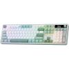 imageRedragon K745 PRO Wireless Gasket RGB Gaming Keyboard 108 Keys Mechanical Keyboard wExtra 4 Hotkeys HotSwap SouthFacing LED Socket 5Layer Noise Dampening Round PBT Keycaps Mint Mambo SwitchJade Cloud