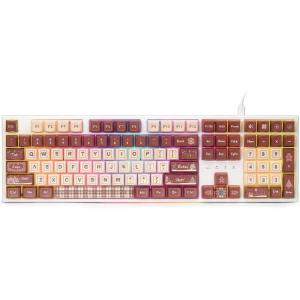 imageRedragon K745 PRO Wireless Gasket RGB Gaming Keyboard 108 Keys Mechanical Keyboard wExtra 4 Hotkeys HotSwap SouthFacing LED Socket 5Layer Noise Dampening Round PBT Keycaps Mint Mambo SwitchGingerbread Man