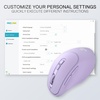 image:imageRedragon BM4195 AI Smart Wireless Mouse 24G amp BT Computer Office Mouse Translate amp Voice Typing 5 DPI Adjustable Ergonomic Design Long Battery Life for LaptopDesktopPC WhitePurple