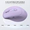 image:imageRedragon BM4195 AI Smart Wireless Mouse 24G amp BT Computer Office Mouse Translate amp Voice Typing 5 DPI Adjustable Ergonomic Design Long Battery Life for LaptopDesktopPC WhitePurple