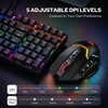image:imageRedragon M690 MAX Wireless Gaming Mouse TriMode RGB Mice w 7 Macro Buttons 12800 DPI 400mAh Rechargeable Mouse for PCMacLaptopM690 MAX