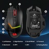 image:imageRedragon M690 MAX Wireless Gaming Mouse TriMode RGB Mice w 7 Macro Buttons 12800 DPI 400mAh Rechargeable Mouse for PCMacLaptopM690 MAX