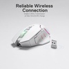 image:imageRedragon M690 MAX Wireless Gaming Mouse TriMode RGB Mice w 7 Macro Buttons 12800 DPI 400mAh Rechargeable Mouse for PCMacLaptopM690 PRO White