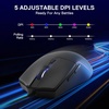 image:imageRedragon M730 PRO Wireless RGB Gaming Mouse 3Mode Lightweight Optical Mouse with 5 Programmable Buttons 10000 DPI Software Supports DIY Keybinds for PC Computer Windows Mac Laptop BlackWired