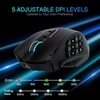 image:imageRedragon M913 MAX Wireless Gaming Mouse 26000 DPI MMO Optical Mouse with 16 Programmable Buttons BT amp 24G Wireless Software Supports DIY KeybindsBlack