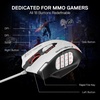image:imageRedragon M913 MAX Wireless Gaming Mouse 26000 DPI MMO Optical Mouse with 16 Programmable Buttons BT amp 24G Wireless Software Supports DIY KeybindsBlack  White