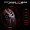 image:imageRedragon M913 MAX Wireless Gaming Mouse 26000 DPI MMO Optical Mouse with 16 Programmable Buttons BT amp 24G Wireless Software Supports DIY KeybindsBlack