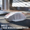 image:imageRedragon M913 MAX Wireless Gaming Mouse 26000 DPI MMO Optical Mouse with 16 Programmable Buttons BT amp 24G Wireless Software Supports DIY KeybindsWhite