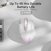 image:imageRedragon M913 MAX Wireless Gaming Mouse 26000 DPI MMO Optical Mouse with 16 Programmable Buttons BT amp 24G Wireless Software Supports DIY KeybindsWhite