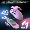 image:imageRedragon M916 Plus Carbon Fiber TriMode Gaming Mouse 49G UltraLight 45K DPI Mouse wErgonomic Natural Grip Build Full Programmable Buttons Software Supports DIY Keybinds amp DPIPink