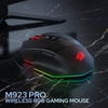 image:imageRedragon M923 PRO 3Mode Wireless RGB Gaming Mouse Optical Ergonomic Gamer Mouse with Max 24000DPI Pro Precision Sensor SG8960 8 Macro Buttons Software SupportedWireless