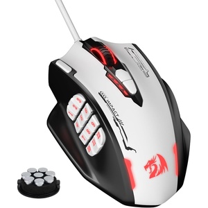 image:imageRedragon M913 MAX Wireless Gaming Mouse 26000 DPI MMO Optical Mouse with 16 Programmable Buttons BT amp 24G Wireless Software Supports DIY KeybindsBlack  White