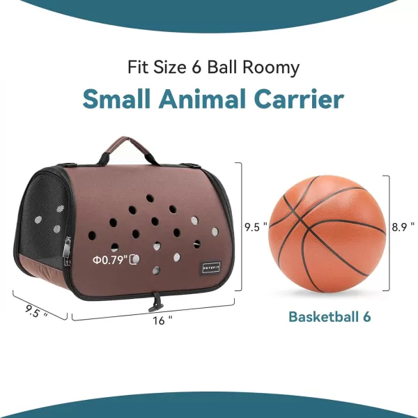 Petsfit 16 X 9 X 9 Inches Rabbit Carrier Portable Bunny Carrier with Ventilation Holes Guinea Pig Carrier for Small Animals Chinchilla Hedgehog Squirrel