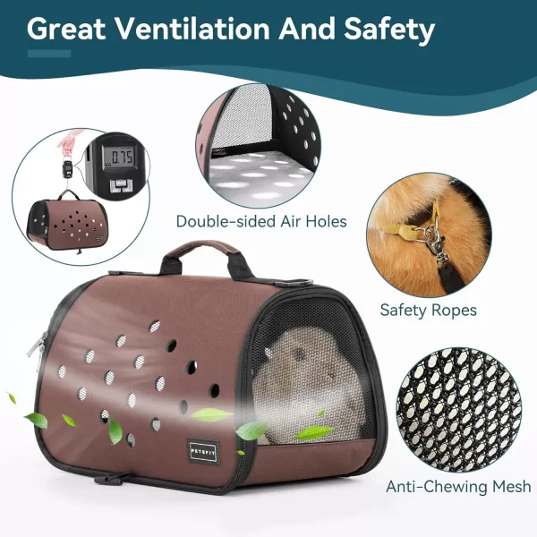 Petsfit 16 X 9 X 9 Inches Rabbit Carrier Portable Bunny Carrier with Ventilation Holes Guinea Pig Carrier for Small Animals Chinchilla Hedgehog Squirrel