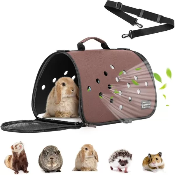 Petsfit 16 X 9 X 9 Inches Rabbit Carrier Portable Bunny Carrier with Ventilation Holes Guinea Pig Carrier for Small Animals Chinchilla Hedgehog Squirrel