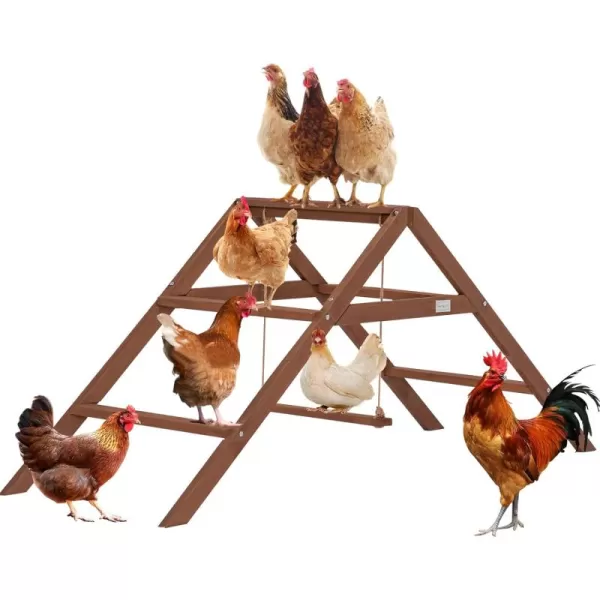 PETSFIT Chicken Roosting Bars for Coop Accessories Chicken Perches with Swing are Perfect for 810 Chickens Wooden Chicken Ladder for Pets Healthy ampamp Happy Easy to AssembleampampClean