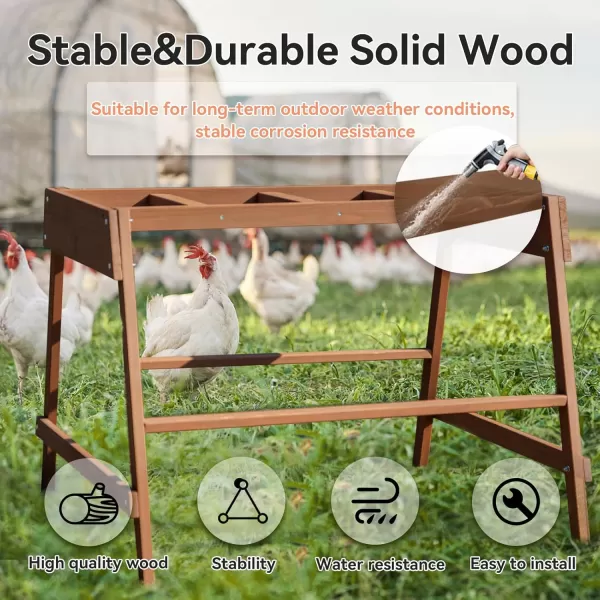 PETSFIT Chicken Perch for Coop with Multiple Chicken Perches Chicken Toys for Pets Health ampamp Happy Chicken Roosting Bars Fit for 46 Chicks28L x 40W x 30H