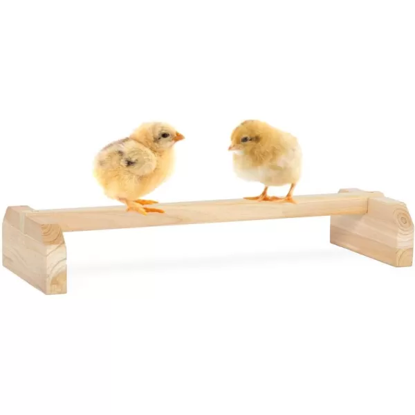 PETSFIT Chick Roosting Bar Prevent Rotation Design Solid Wooden Thicken Rooster Perch for Coop and Brooder for Birds Baby Chicks156L57W26H