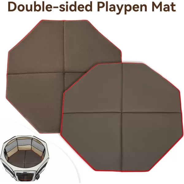 Petsfit Dog Playpen Mat Waterproof Washable DoubleSided Foldable 429quot Dia Thick Octagon Absorbent LeakProof Reusable Training Pad Floor Couch Protector Large354Diax1H