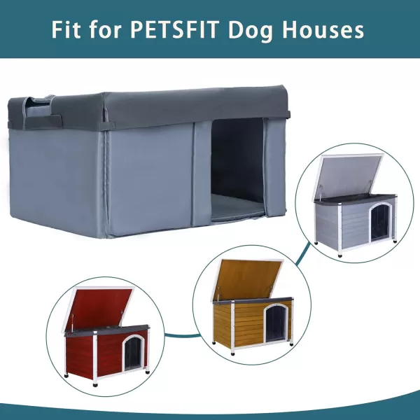 Petsfit Insulation Kit for 339 X 226 X 231 Inches Dog HouseGrey