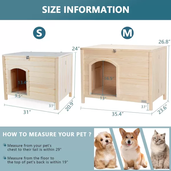 Petsfit Folding Litter Box Enclosure No Tools Required for Assembly Cat Litter Box Furniture Hidden Fit Most of Litter Box Dog House Cat House 30quot L21quot W245quot HBurlywood