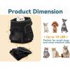 imagePETSFIT Dog Carrier Backpack with Upgraded Waist Protection Design Cat Backpacks for Carrying CatsDogsPuppies Up to 22 Pounds Designed for Hiking Camping Traveling GreyBBlack