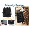 imagePETSFIT Dog Carrier Backpack with Upgraded Waist Protection Design Cat Backpacks for Carrying CatsDogsPuppies Up to 22 Pounds Designed for Hiking Camping Traveling GreyBlack