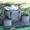 imagePetsfit Dog Travel Bag Airline Approved Tote Organizer with 2 Lined Pet Food Containers and 1 Waterproof Beach Blanket