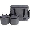 imagePetsfit Dog Travel Bag Airline Approved Tote Organizer with 2 Lined Pet Food Containers and 1 Waterproof Beach Blanket