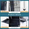 imagePetsfit Rabbit Hutch Indoor Guinea Pig Cages Bunny Cage with Pull Out Tray Bunny Guinea Pig Cage Hutch OutdoorredGrey