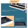 imagePetsfit Rabbit Hutch Indoor Guinea Pig Cages Bunny Cage with Pull Out Tray Bunny Guinea Pig Cage Hutch OutdoorredWine Red