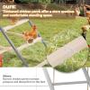 imagePETSFIT Chicken Perch for CoopSolid Wood and Rustproof Iron Roosting Bar with Swing  Ideal for Backyard Poultry Chicken Coops and FarmsEasy to Assemble and CleanSolid