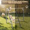 imagePETSFIT Chicken Perch for CoopSolid Wood and Rustproof Iron Roosting Bar with Swing  Ideal for Backyard Poultry Chicken Coops and FarmsEasy to Assemble and CleanSolid