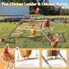 imagePETSFIT Chicken Perch for CoopSolid Wood and Rustproof Iron Roosting Bar with Swing  Ideal for Backyard Poultry Chicken Coops and FarmsEasy to Assemble and CleanSolid