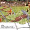 imagePETSFIT Chicken Perch for CoopSolid Wood and Rustproof Iron Roosting Bar with Swing  Ideal for Backyard Poultry Chicken Coops and FarmsEasy to Assemble and CleanBrown