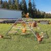 imagePETSFIT Chicken Perch for CoopSolid Wood and Rustproof Iron Roosting Bar with Swing  Ideal for Backyard Poultry Chicken Coops and FarmsEasy to Assemble and CleanSolid