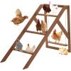 imagePETSFIT Chicken Perch for Pets Healthy and Happy4 Chicken Roosting Bars with Swing Fit for 810 ChickensIdeal for Backyard CoopsFarmsEasy to Assemble and Clean