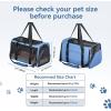 imagePETSFIT SoftSided Cat Carriers ampamp Car Seats with Patent Safe Buckles ClipOn Harness18quotx11quotx11quot Airline Approved Pet Carrier  9 lbs Capacity Cyan BlueABlue