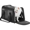 imagePETSFIT SoftSided Cat Carriers ampamp Car Seats with Patent Safe Buckles ClipOn Harness18quotx11quotx11quot Airline Approved Pet Carrier  9 lbs Capacity Cyan BlueBBlack