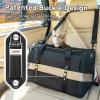 imagePETSFIT SoftSided Cat Carriers ampamp Car Seats with Patent Safe Buckles ClipOn Harness18quotx11quotx11quot Airline Approved Pet Carrier  9 lbs Capacity Cyan BlueABlack