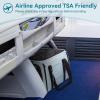 imagePETSFIT SoftSided Cat Carriers ampamp Car Seats with Patent Safe Buckles ClipOn Harness18quotx11quotx11quot Airline Approved Pet Carrier  9 lbs Capacity Cyan BlueACyan blue