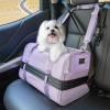 imagePETSFIT SoftSided Cat Carriers ampamp Car Seats with Patent Safe Buckles ClipOn Harness18quotx11quotx11quot Airline Approved Pet Carrier  9 lbs Capacity Cyan BlueAPurple