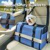 imagePETSFIT SoftSided Cat Carriers ampamp Car Seats with Patent Safe Buckles ClipOn Harness18quotx11quotx11quot Airline Approved Pet Carrier  9 lbs Capacity Cyan BlueABlue