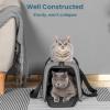 imagePETSFIT SoftSided Cat Carriers ampamp Car Seats with Patent Safe Buckles ClipOn Harness18quotx11quotx11quot Airline Approved Pet Carrier  9 lbs Capacity Cyan BlueBGray