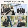 imagePETSFIT SoftSided Cat Carriers ampamp Car Seats with Patent Safe Buckles ClipOn Harness18quotx11quotx11quot Airline Approved Pet Carrier  9 lbs Capacity Cyan BlueABlack