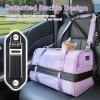imagePETSFIT SoftSided Cat Carriers ampamp Car Seats with Patent Safe Buckles ClipOn Harness18quotx11quotx11quot Airline Approved Pet Carrier  9 lbs Capacity Cyan BlueAPurple