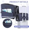 imagePetsfit Airline Approved Pet Carrier for Small Cats 165x86x11 TSA Approved Carrier with Removable DualSided Padding 2Way Placement  Fits Under Most Airplane Seats Escape Proof GrayNavywith lockable zippers