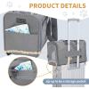 imagePetsfit Airline Approved Pet Carrier for Small Cats 165x86x11 TSA Approved Carrier with Removable DualSided Padding 2Way Placement  Fits Under Most Airplane Seats Escape Proof GrayGraywith lockable zippers