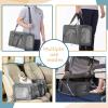 imagePetsfit Airline Approved Pet Carrier for Small Cats 165x86x11 TSA Approved Carrier with Removable DualSided Padding 2Way Placement  Fits Under Most Airplane Seats Escape Proof GrayGrey